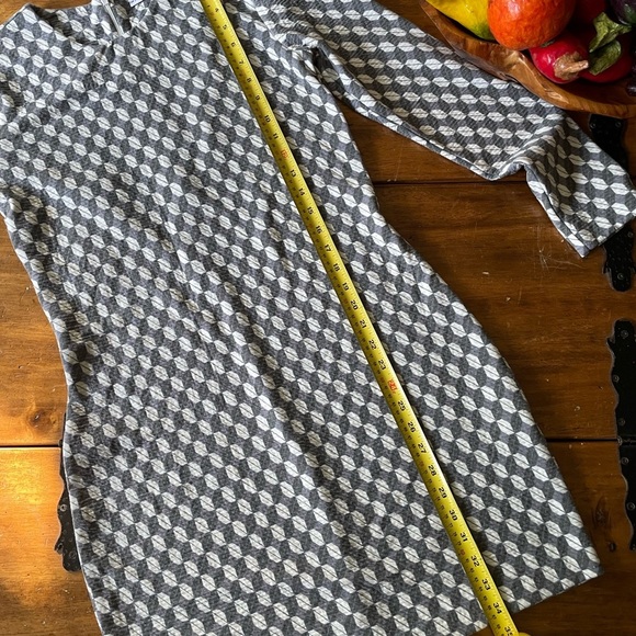 And & Other Stories Sheath Dress Grey Geometric size 12 - Picture 7 of 8